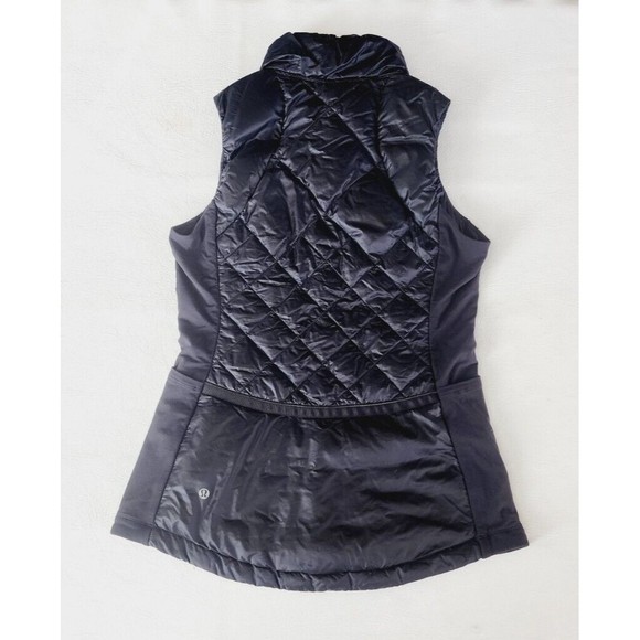 LULULEMON Down For A Run Vest - Black - Size 6 - Picture 2 of 6